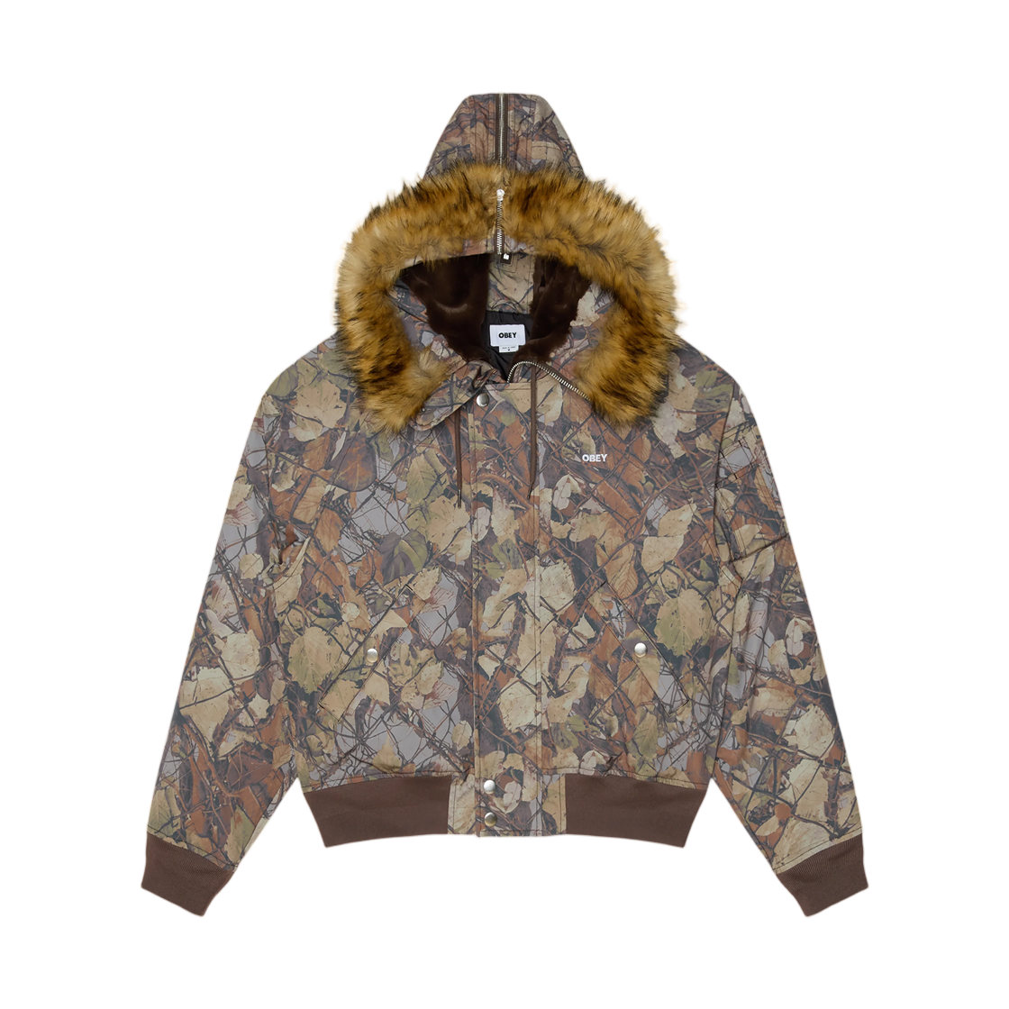 121800623 Obey N-2B Short Parka Fence Camo