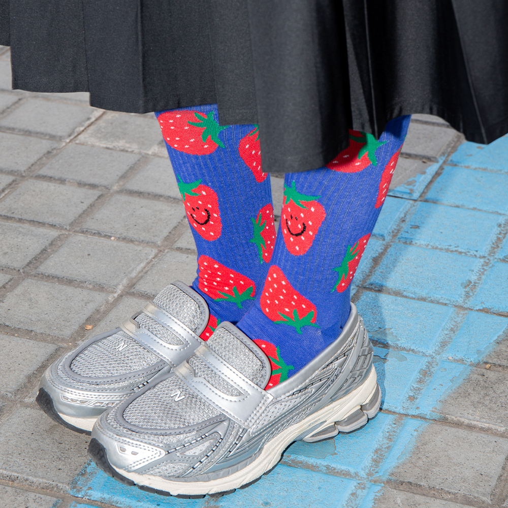 잇마이삭스 Strawberries 스트로베리 삭스 양말(Eat My Socks Flat Pack Strawberries) - 4