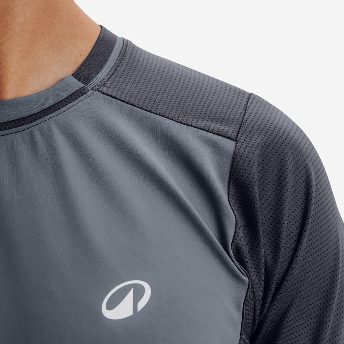 데카트론 남성 테니스 반팔 티 드라이 슬레이트 그레이(Decathlon Men's Tennis Short Sleeve T-Shirt Dry Slate Grey) - 8