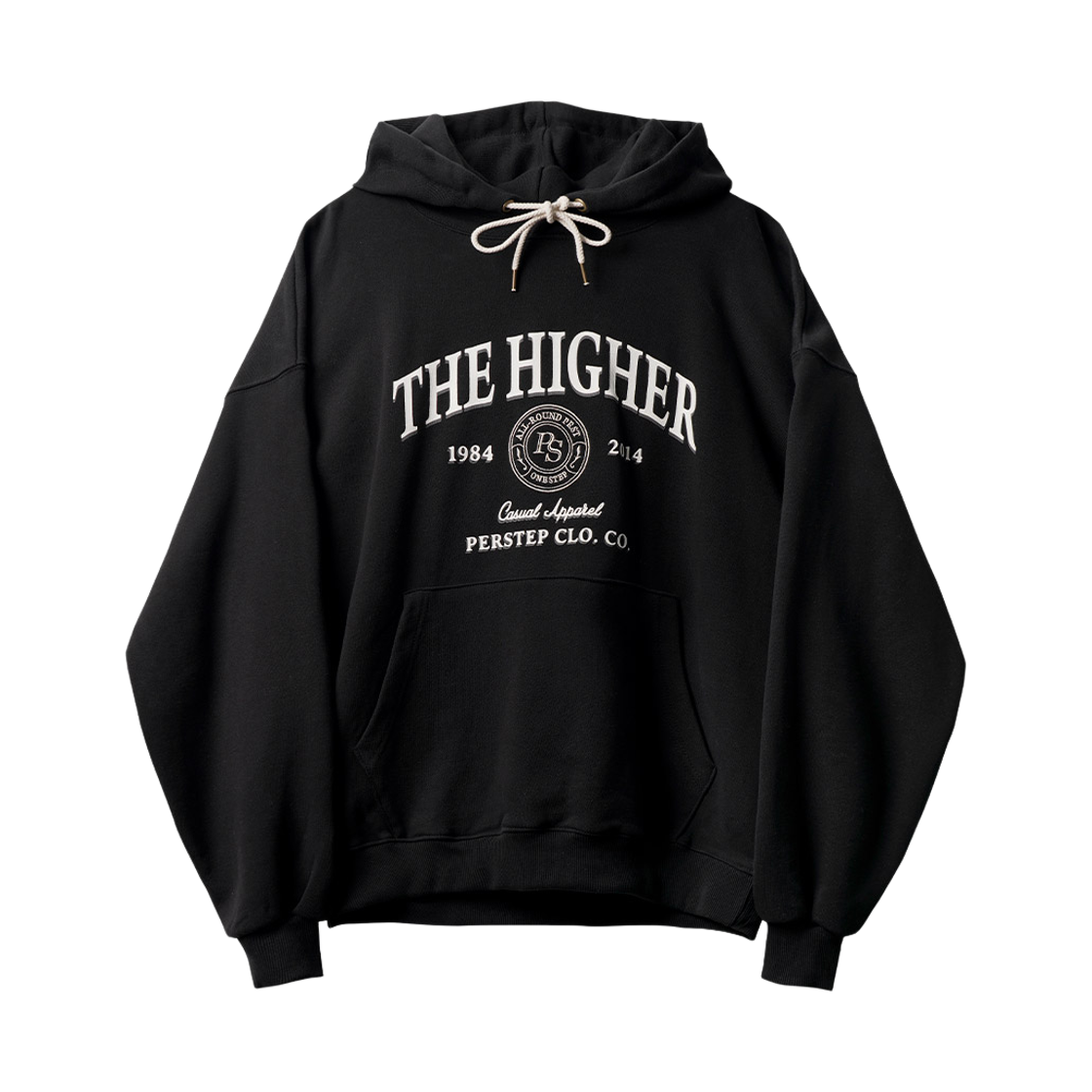 JUHD4665_Black_291 PERSTEP The Higher Heavyweight Hoodie Black JUHD4665