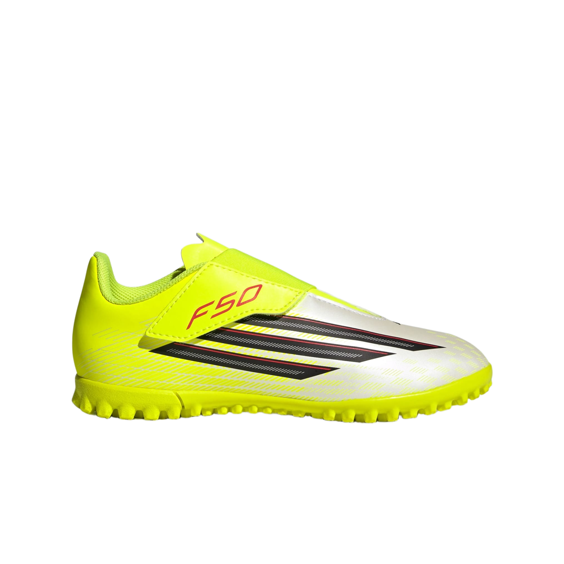 JS1487 (J) Adidas F50 Club Velcro TF Team Solar Yellow 2 Core Black