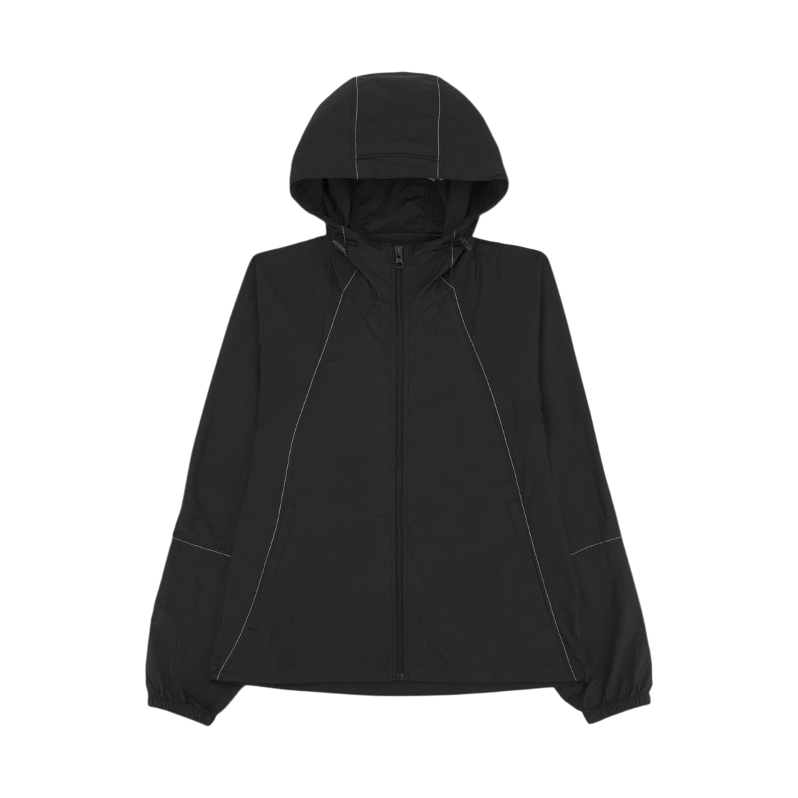 Matin Kim Matin Kim Back Logo Hoody Wind Breaker In Black · S