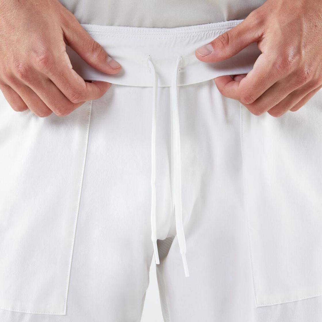 데카트론 남성 4부 테니스 반바지 드라이 500 코튼 화이트(Decathlon Men's Tennis Shorts Dry 500 Cotton White) - 4