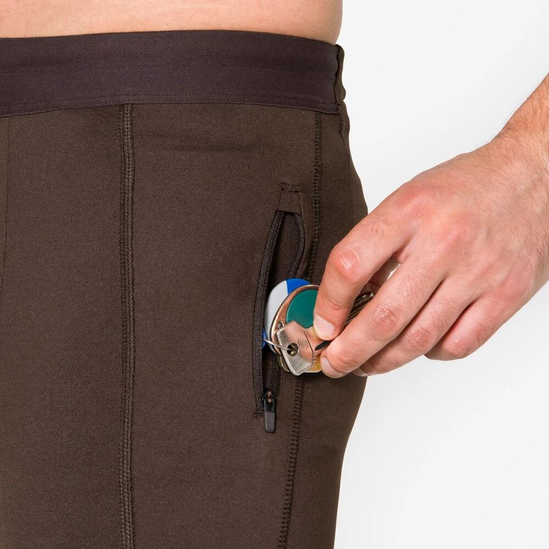 데카트론 남성 러닝 타이츠 런 드라이 플로우 카카오 브라운(Decathlon Men's Running Tights Run Dry Flow Cacao Brown) - 9