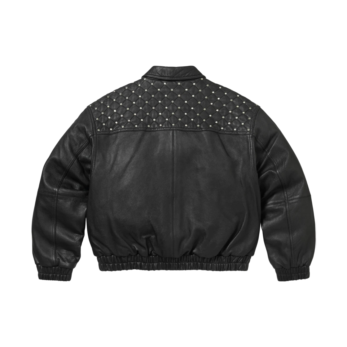 슈프림 스와로브스키 스터드 퀼티드 레더 자켓 블랙 - 26FW(Supreme Swarovski Studded Quilted Leather Jacket Black - 26FW) - 2