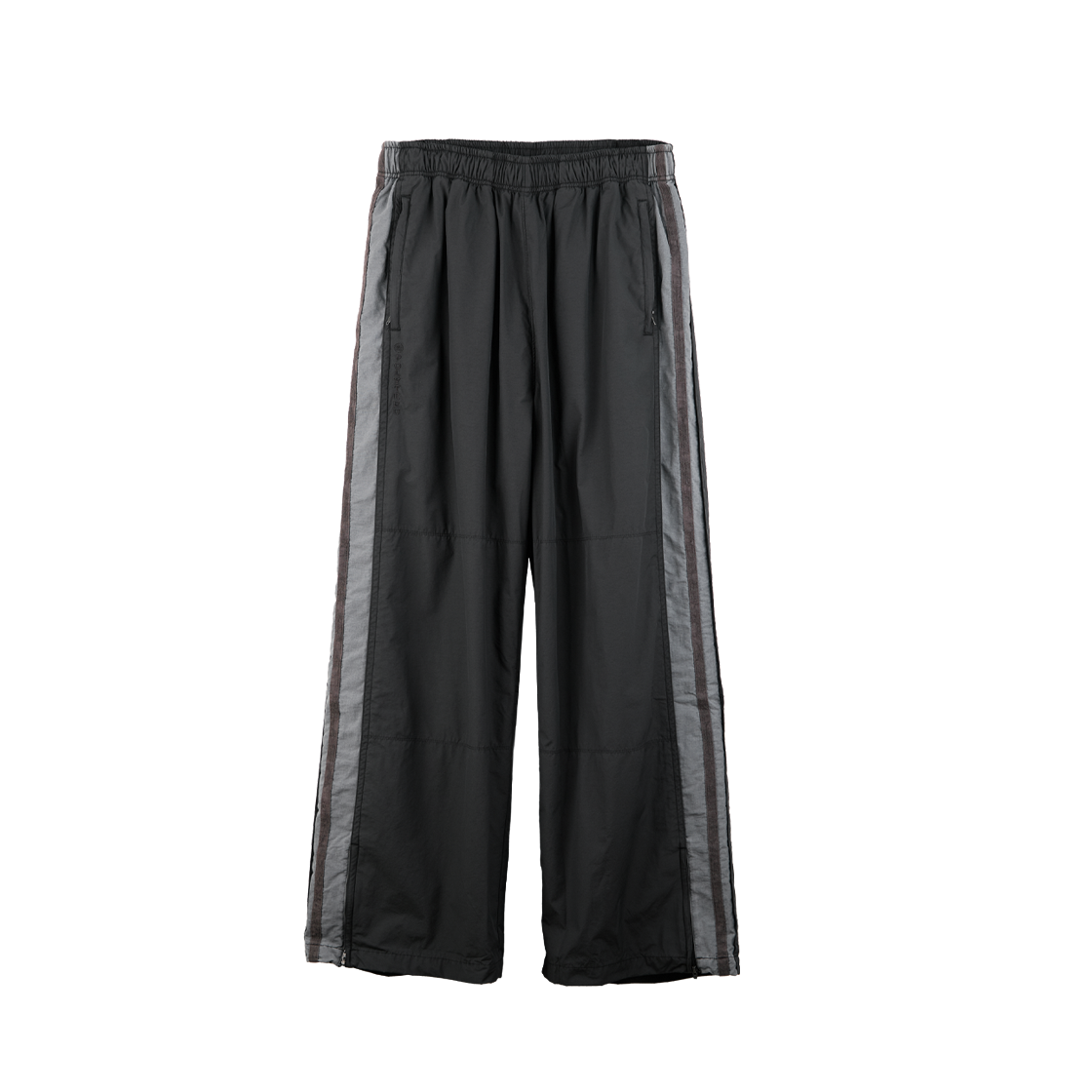 폴리테루 올드 스쿨 트랙 팬츠 차콜/그레이(Polyteru Old School Track Pants Charcoal/Gray)