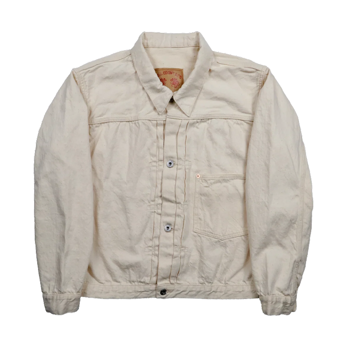 풀카운트 S2107ECSSW WWII 모델 11.5온즈 데님 자켓 원 워시 에크루(Fullcount S2107ECSSW WWII Model 11.5oz Denim Jacket One Wash Ecru)