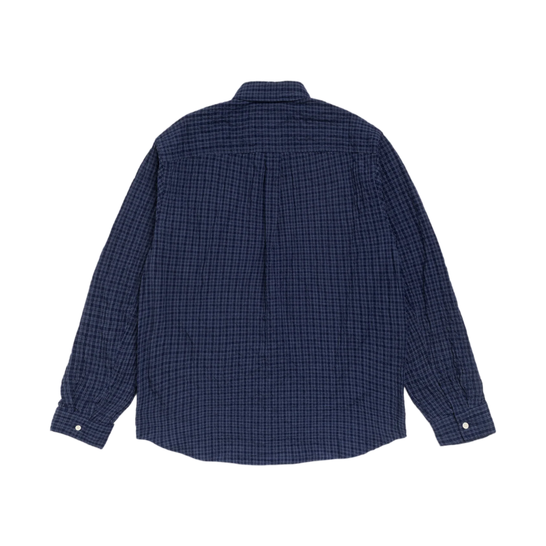 스투시 스탠다드 크링클 셔츠 네이비 체크(Stussy Standard Crinkle Shirt Navy Check) - 2