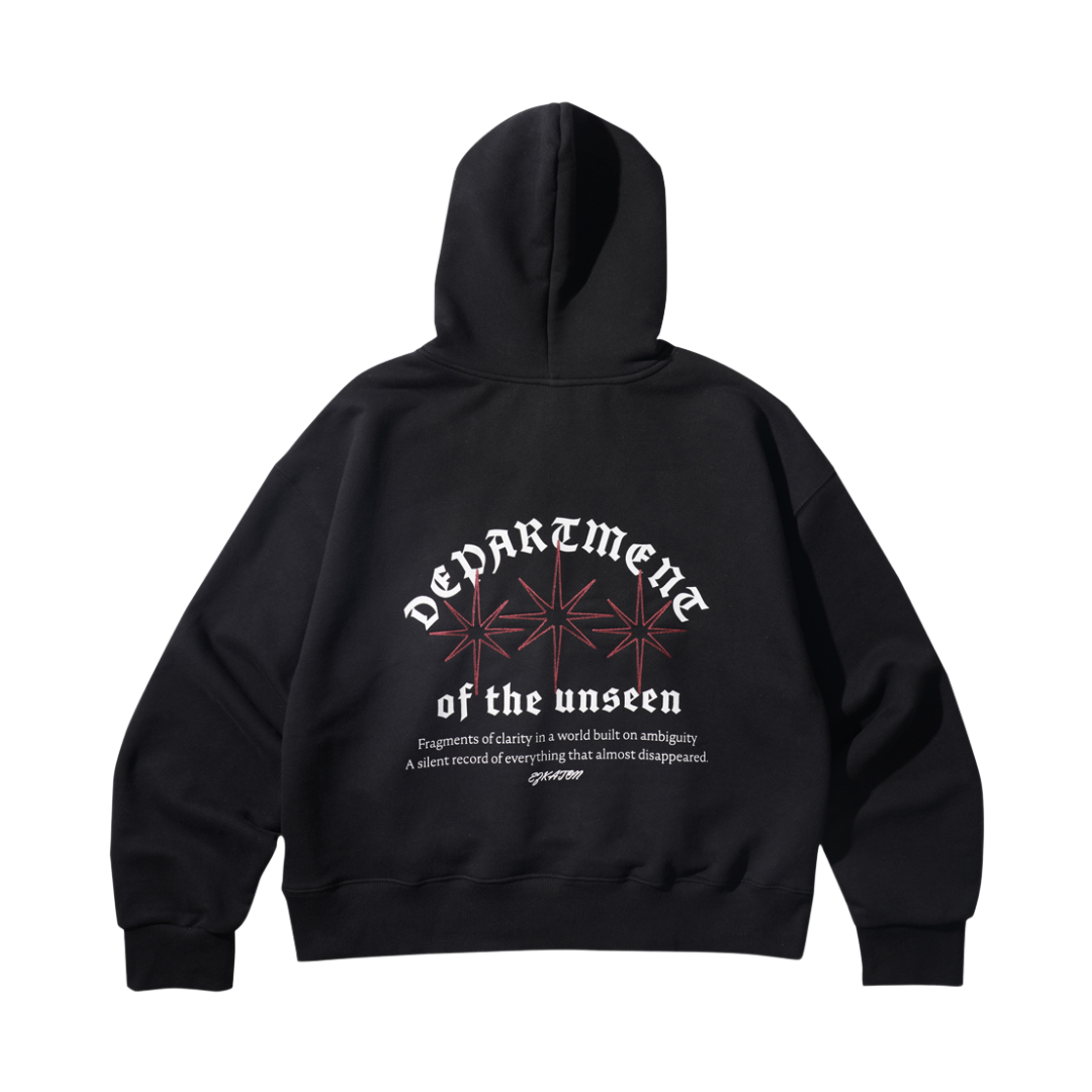 SJHD6910_black_29 EZKATON Gothic Dept Hoodie Black SJHD6910
