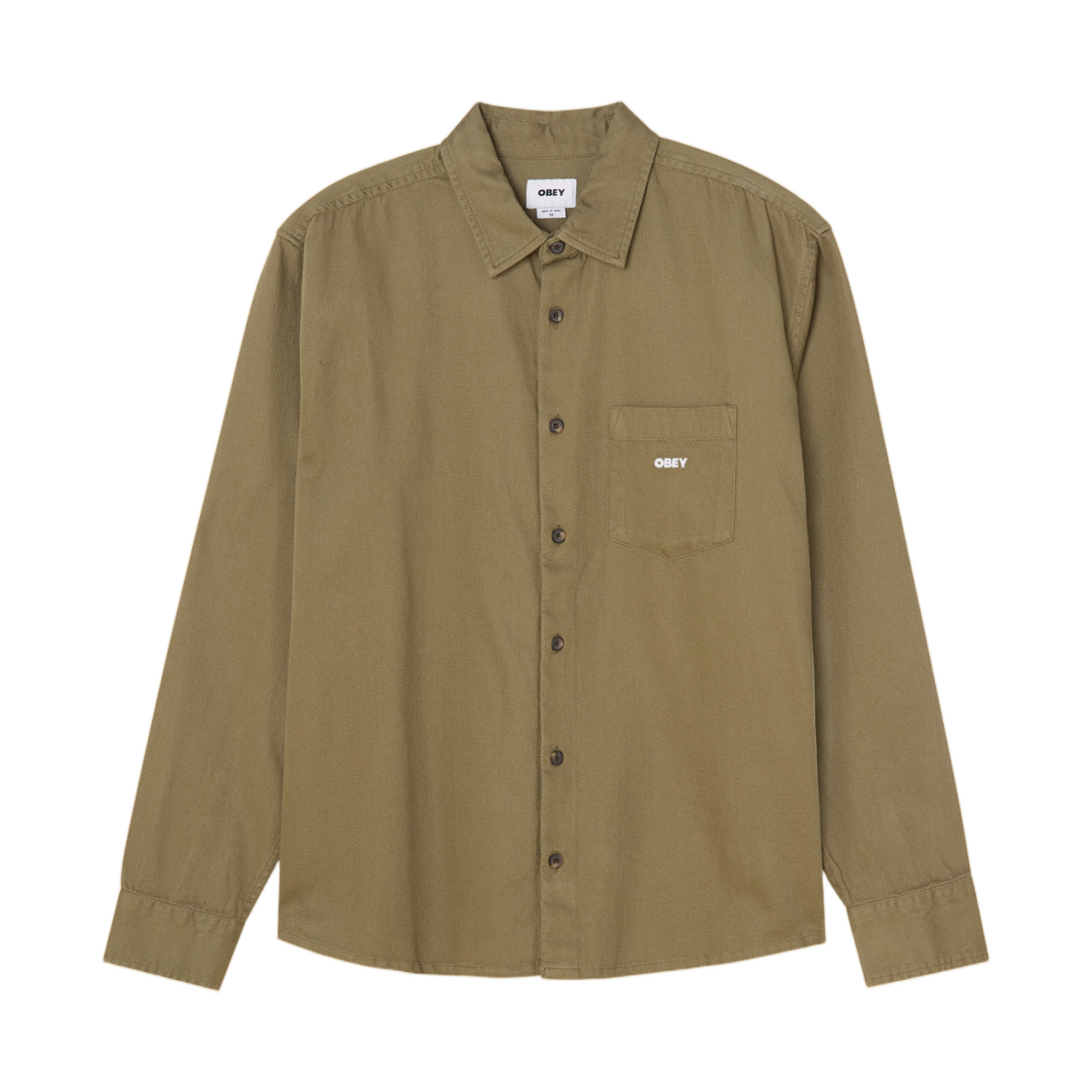 181200436 Obey Frankie Shirt Dusty Green