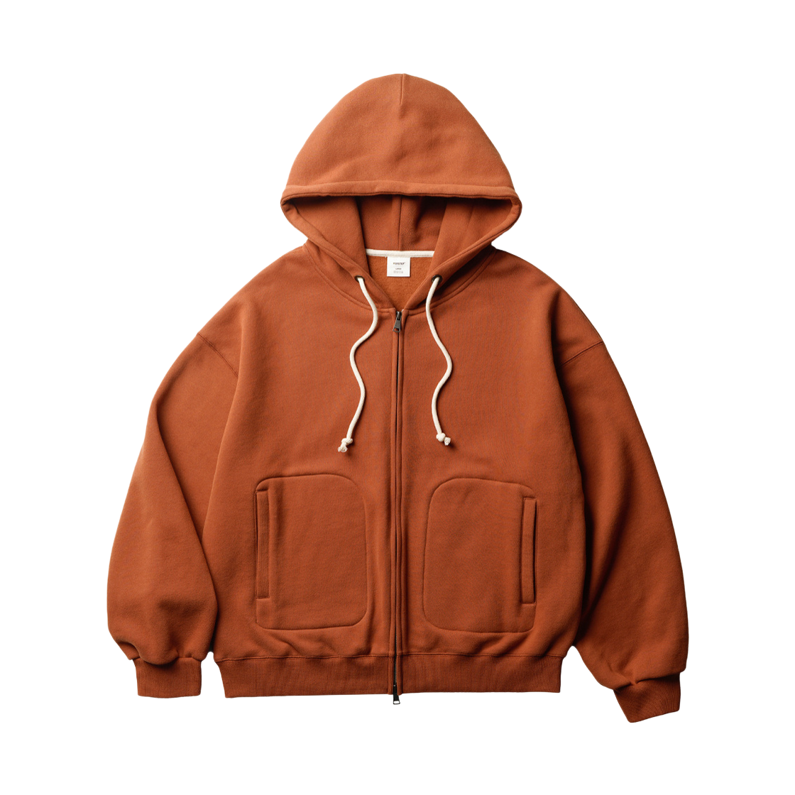 SJHD4730_sunsetorange_29 PERSTEP Hatch Lock Crop Hoodie Zip Up Sunsetorange SJHD4730