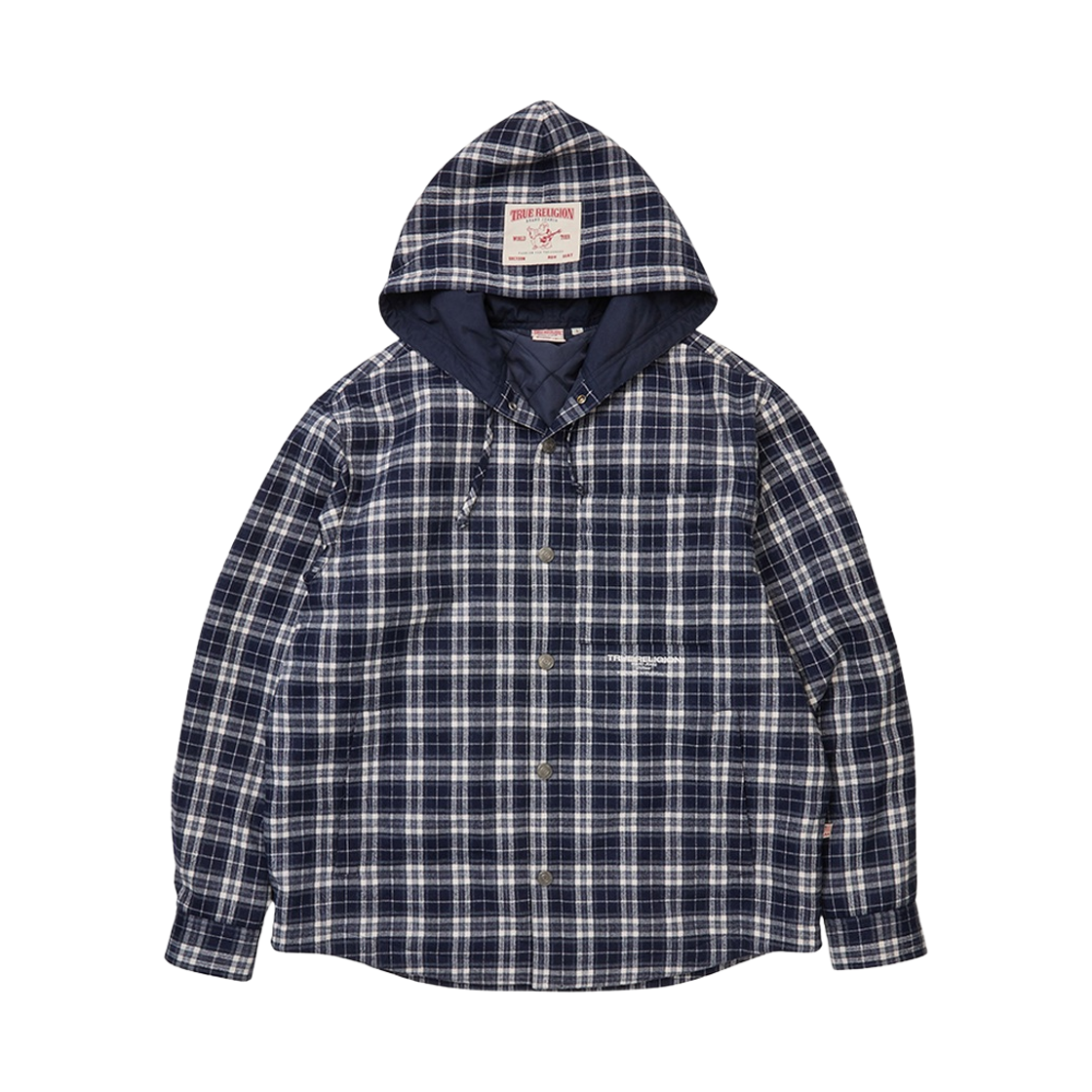 TRB4JKU501BBL True Religion Glorious Padded Shirt Jacket - Blue