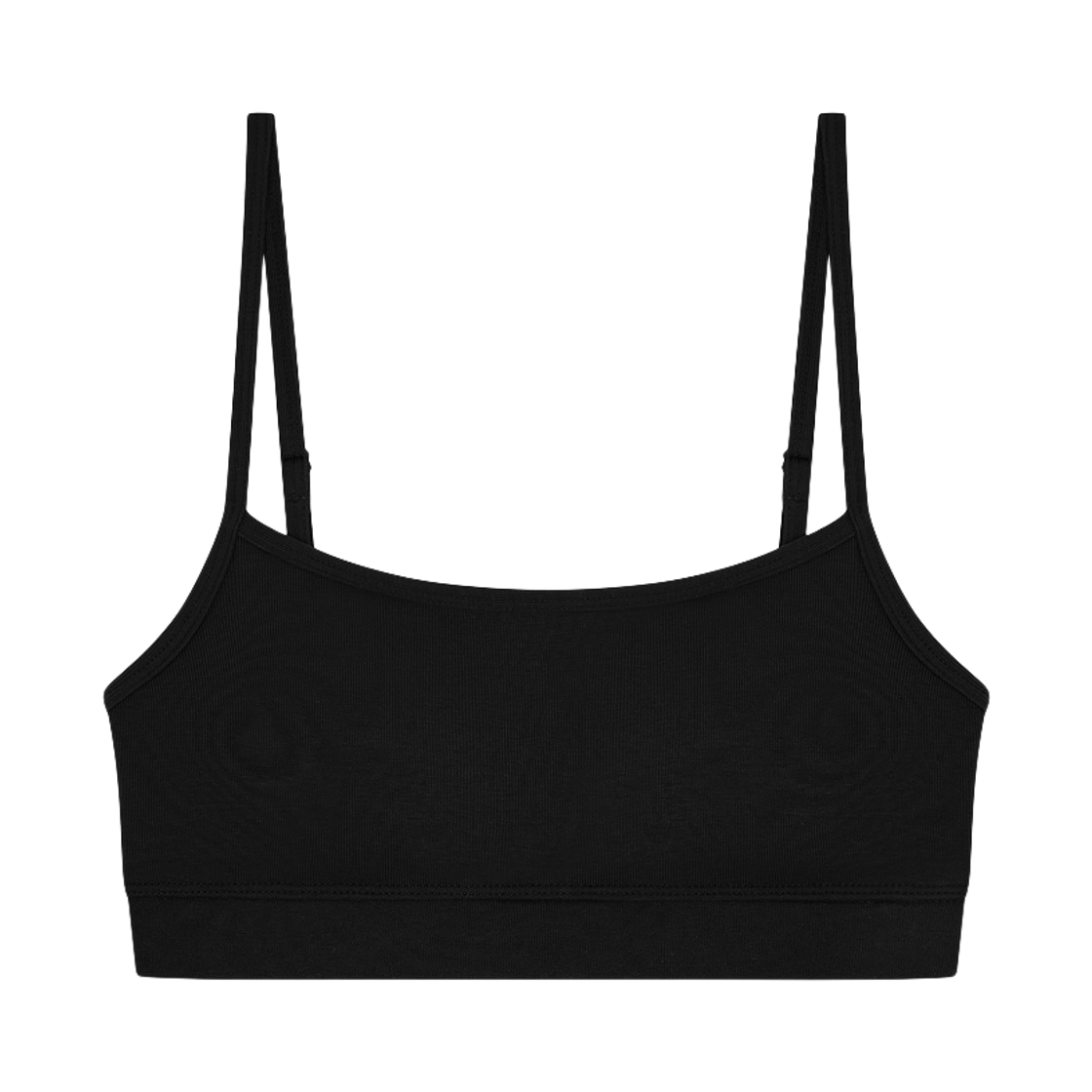 베리시 이즈핏 스쿱넥 크롭 브라탑 블랙(Verish EASE FIT Scoop Neck Cropped Bra Top Black)