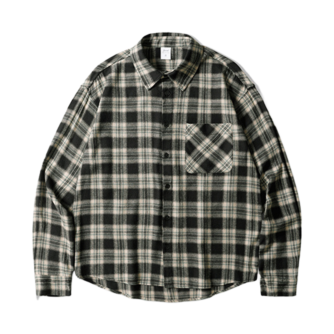ISLS2715_black_29 JEMUT Ravirinse Check Shirts Black ISLS2715