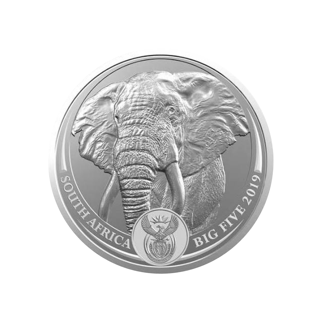 은 남아프리카공화국 2019 빅 파이브 코끼리 코인 1온즈(Silver South Africa 2019 Big Five Elephant Coin 1 oz)