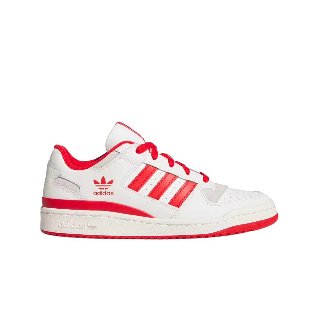 JQ1533 Adidas Forum Low CL Cloud White Preloved Red
