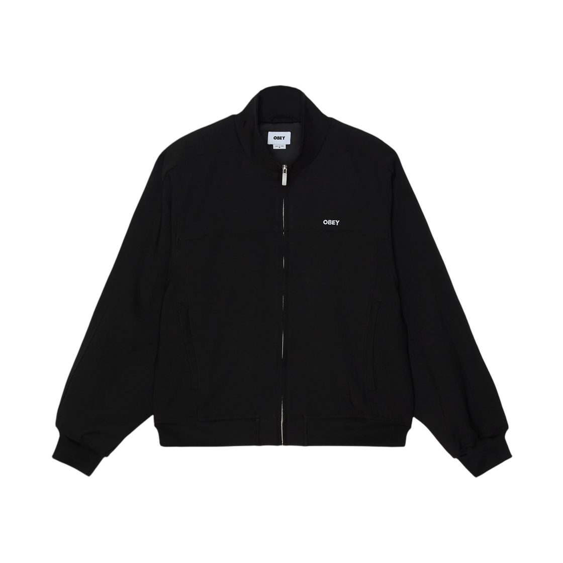 121800630 Obey Tailored Track Jacket Black