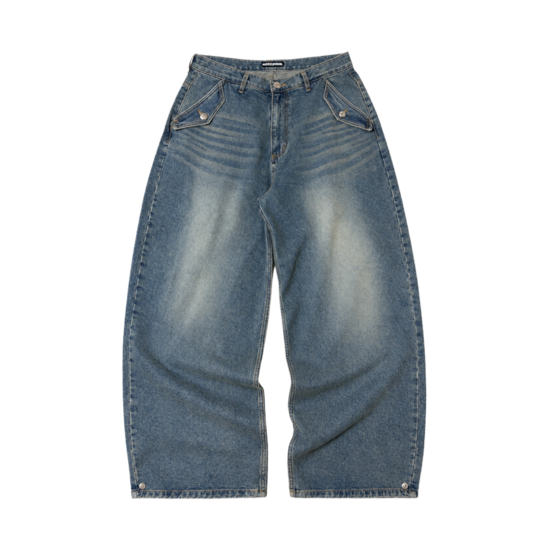 NKHUDN001 NICKEL FLAP POCKET DENIM PANTS
