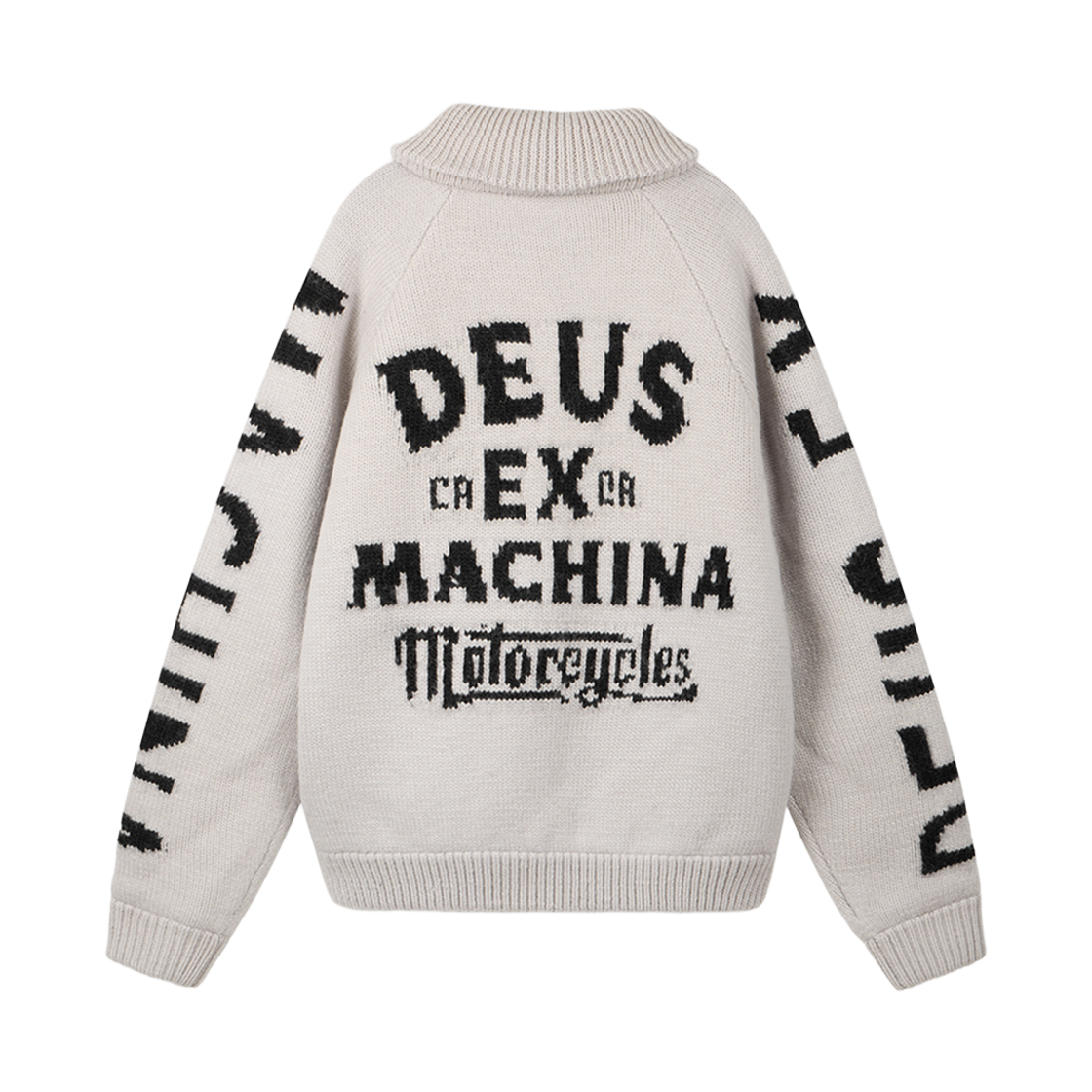 D264UCD210091 [6% 적립] Deus Ex Machina Moto Cowichan Zip Knit Cardigan L/Grey