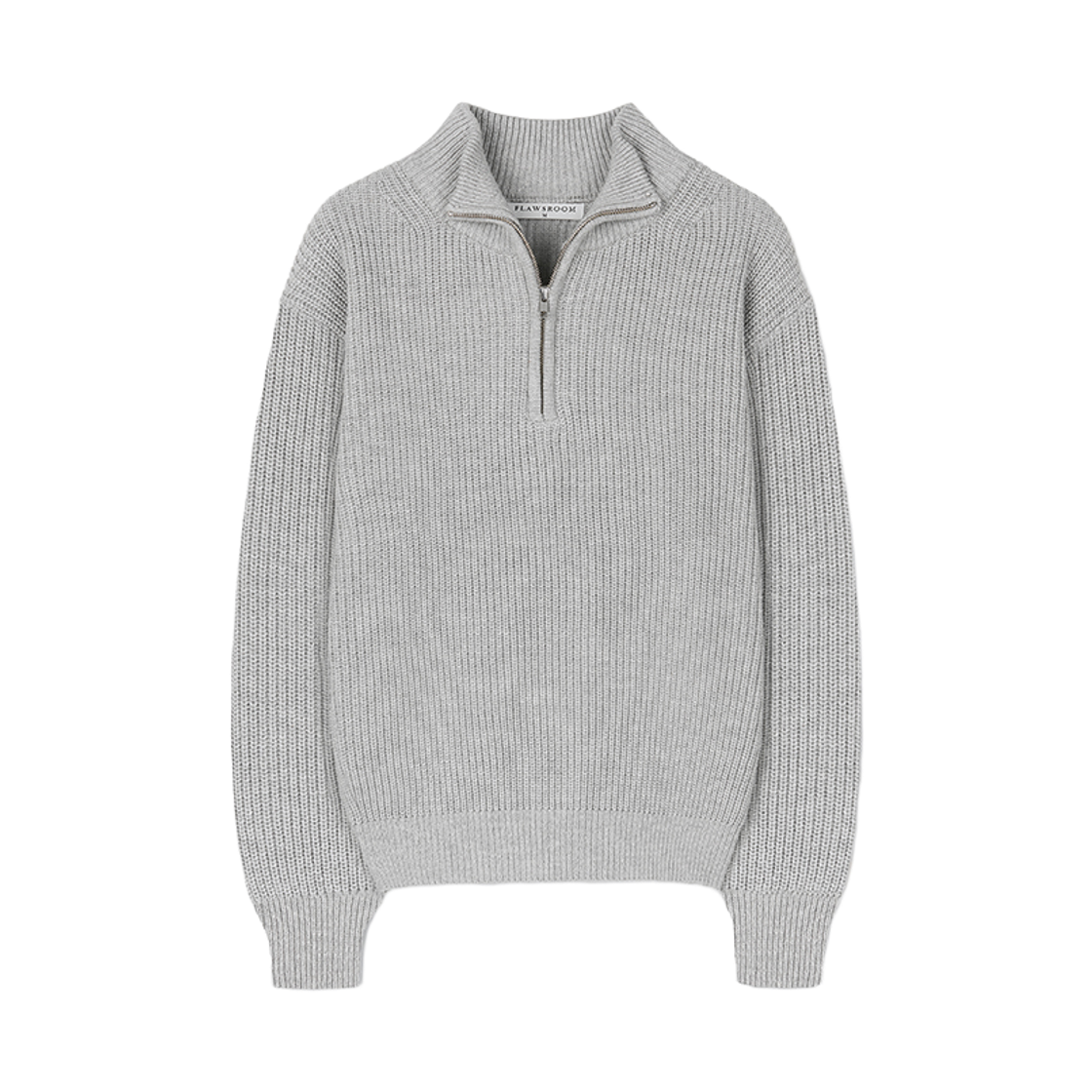 FL2642 Flawsroom Verne Half Zip Light Grey