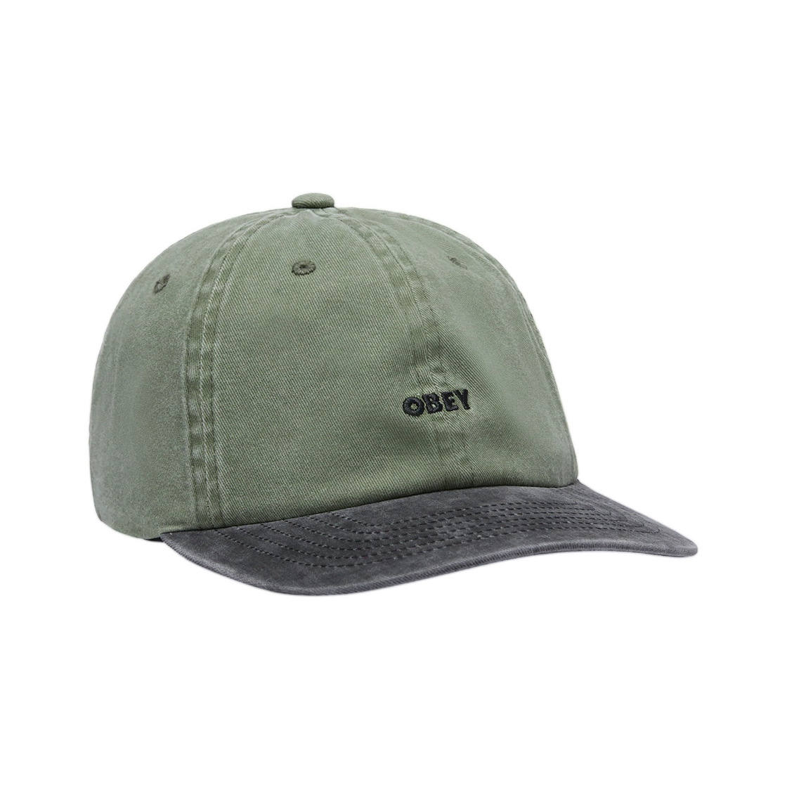 100580446 Obey Pigment Obey Bold 6 Panel SB Pigment Olive Multi