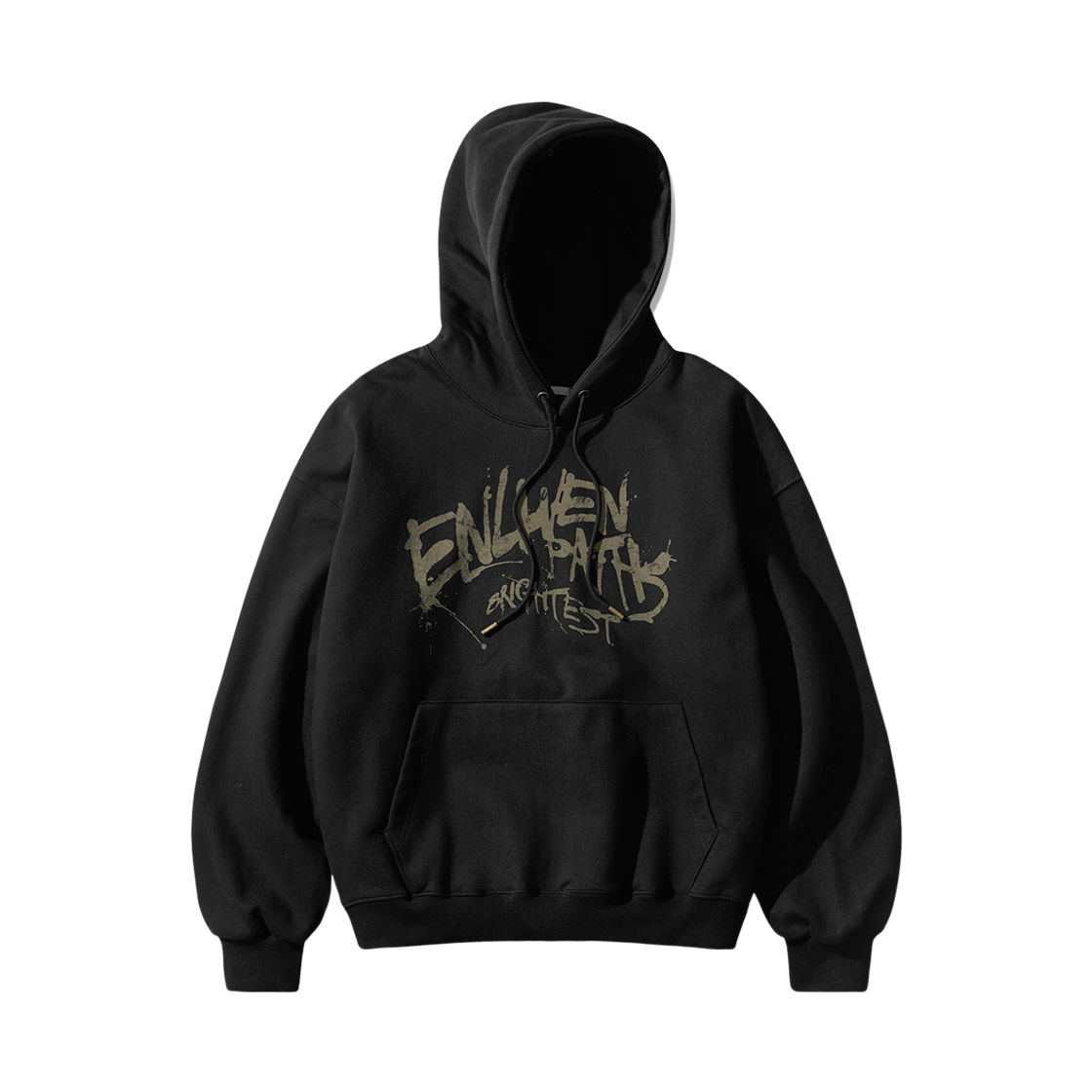 KMHD6831_Black_29 EZKATON Paths Painting Heavy Cotton Hoodie Black KMHD6831