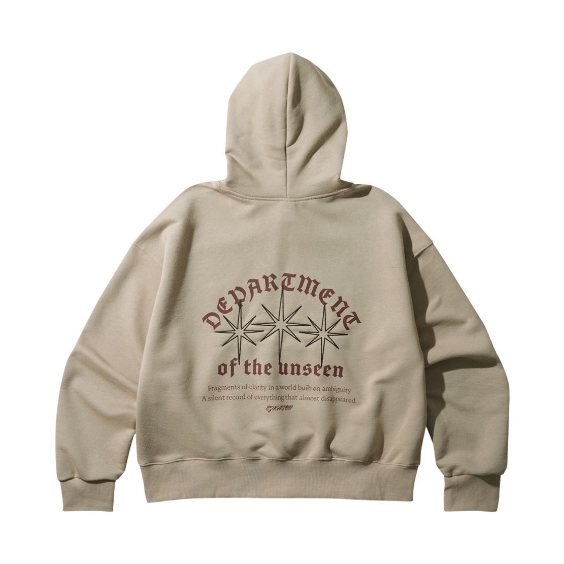 SJHD6910_lightbeige_29 EZKATON Gothic Dept Hoodie Lightbeige SJHD6910