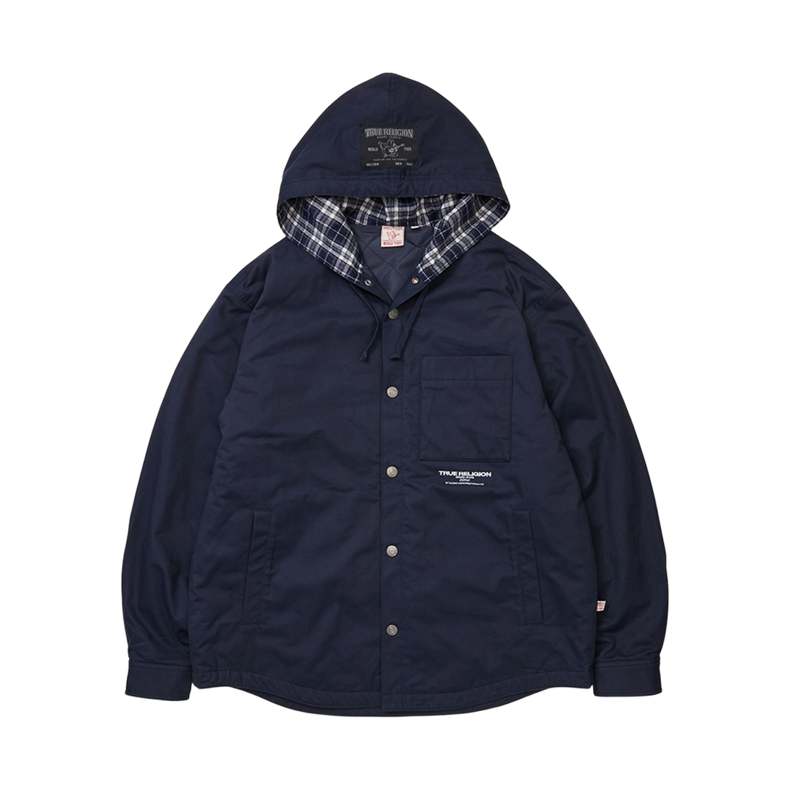트루릴리젼 글로리어스 패디드 셔츠 자켓 - 네이비(True Religion Glorious Padded Shirt Jacket - Navy)