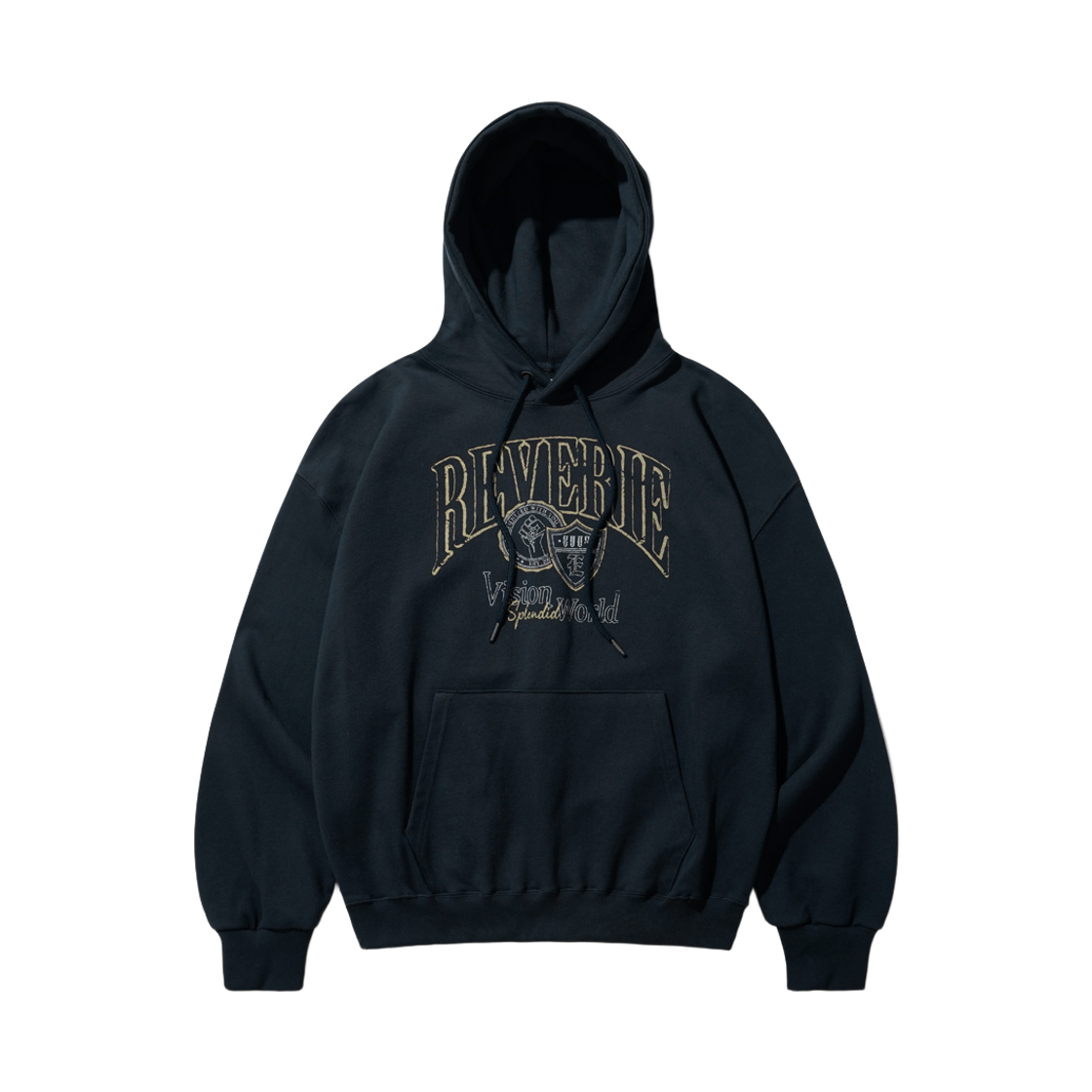 KMHD6740_Navy_291 EZKATON Reverie Heavy Cotton Hoodie Navy KMHD6740