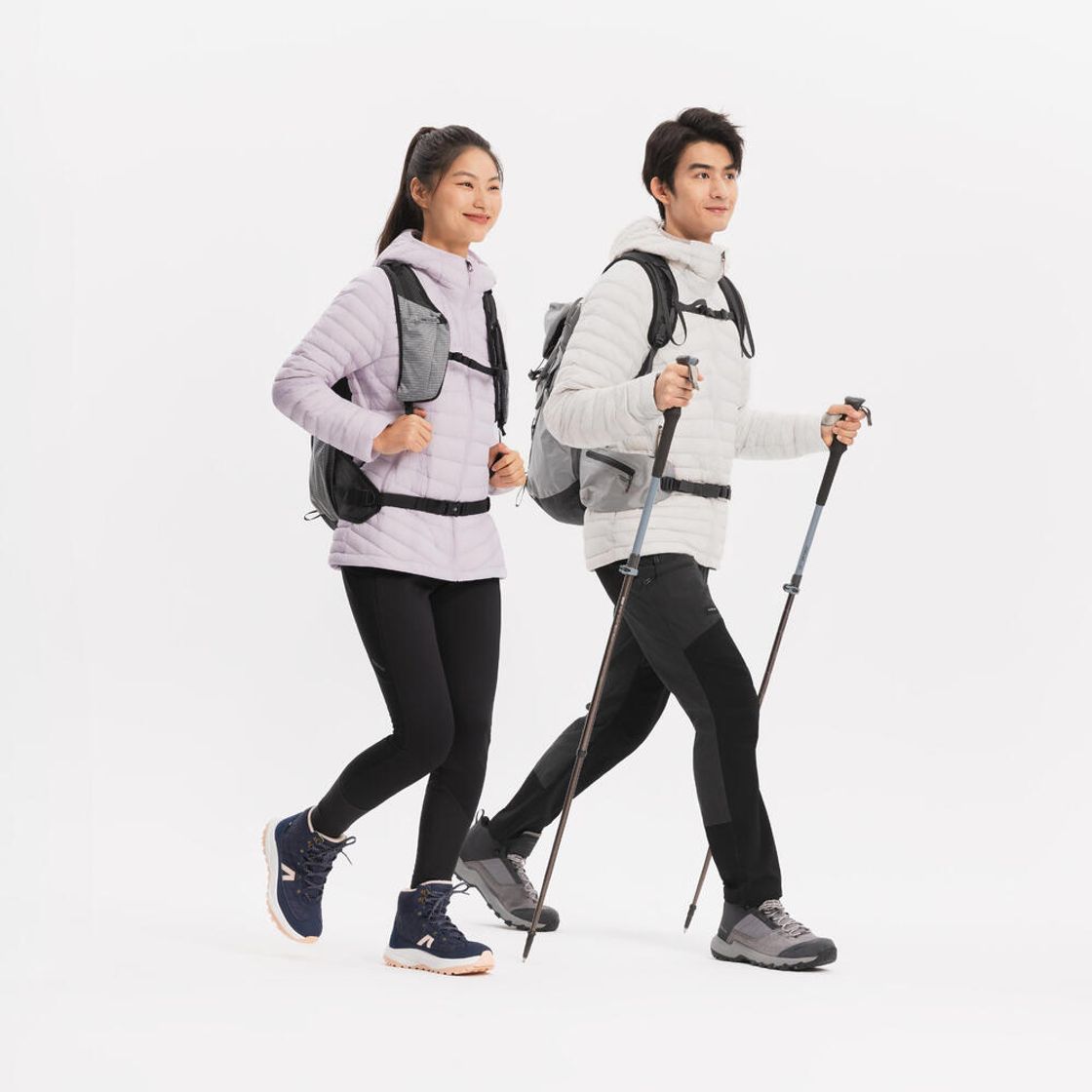데카트론 남성 등산 다운 후드 재킷 트렉 100 펄 베이지(Decathlon Men's Hiking Down Hooded Jacket Trek 100 Pearl Beige) - 4