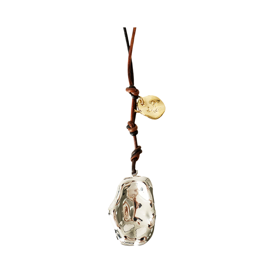 YPA26AWNE02BR YOUCHE SI Relic Necklace 002 Vintage Brown