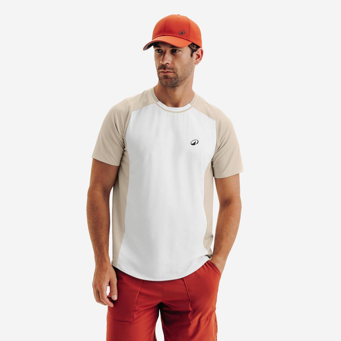 데카트론 남성 테니스 반팔 티 드라이 코튼 화이트(Decathlon Men's Tennis Short Sleeve T-Shirt Dry Cotton White) - 2