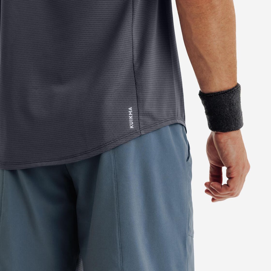 데카트론 남성 테니스 반팔 티 드라이 슬레이트 그레이(Decathlon Men's Tennis Short Sleeve T-Shirt Dry Slate Grey) - 6