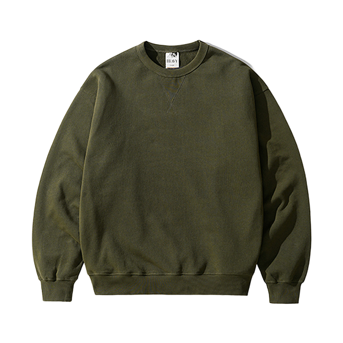 KJMT1580_khaki_29 FP142 Mtor Rough Heavy Crewneck Sweatshirts Khaki KJMT1580
