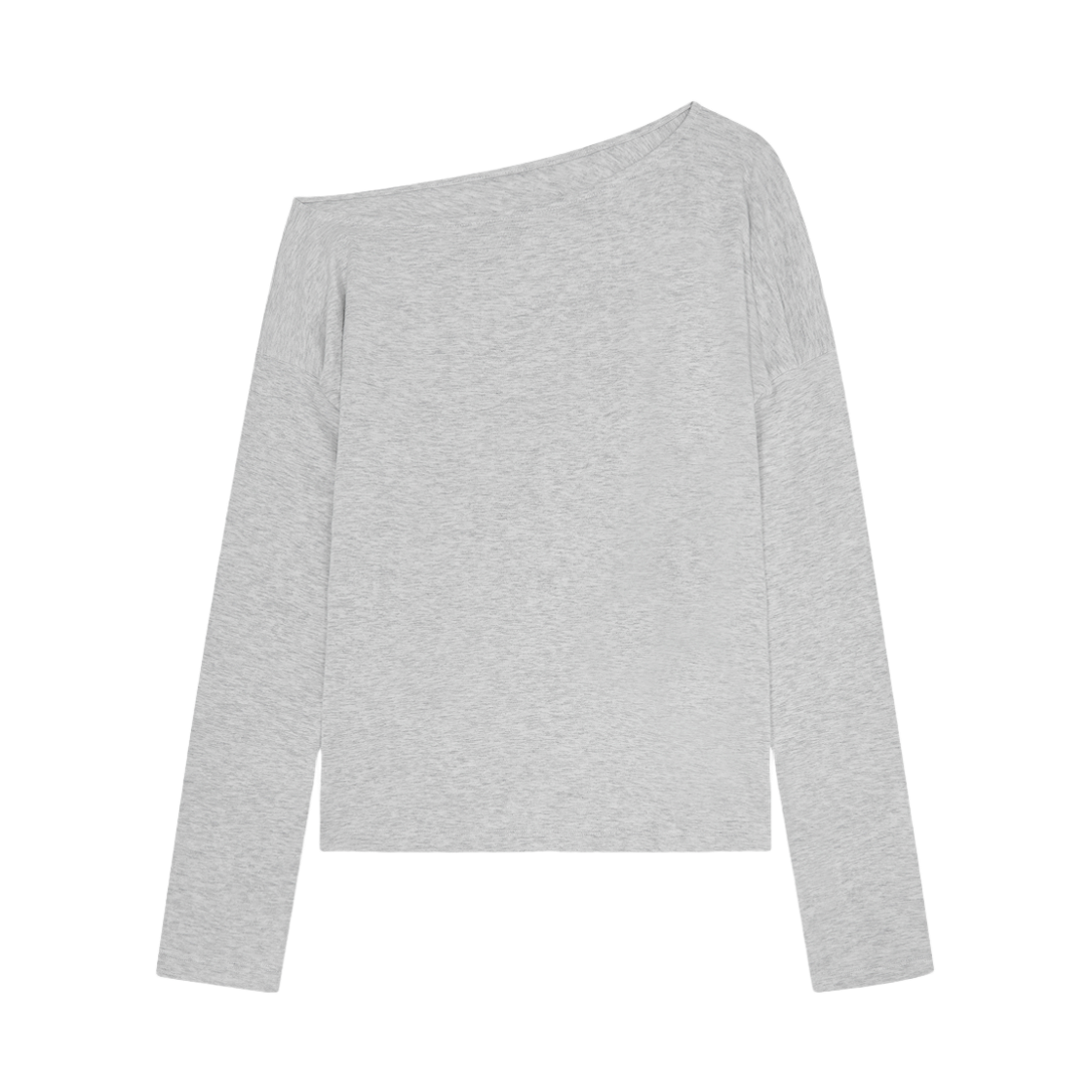 베리시 이즈핏 원숄더 드레이프 탑 라이트 헤더 그레이(Verish EASE FIT One Shoulder Draped Top Light Heather Gray) - 1