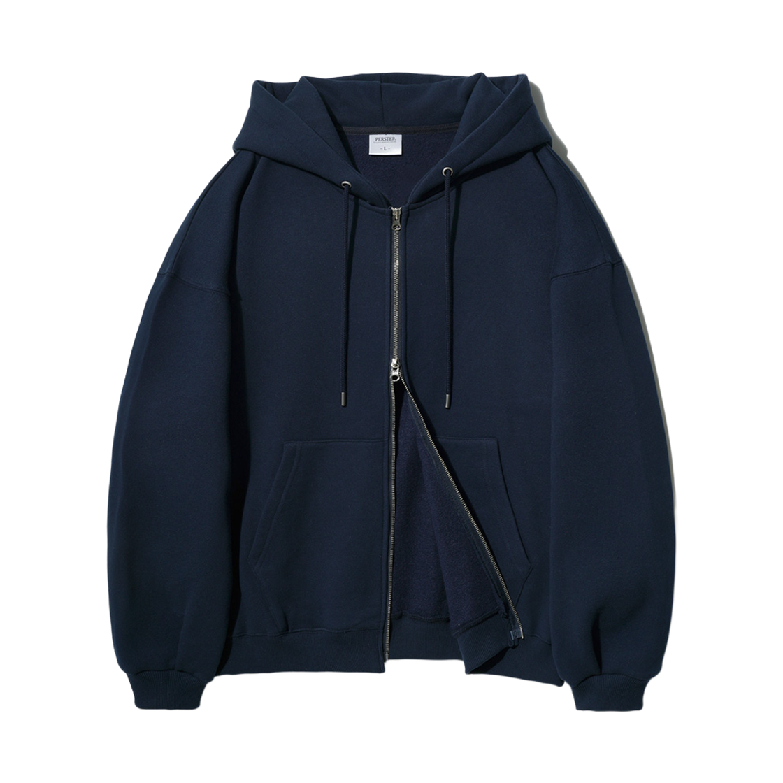 JUHD4453_Navy_291 PERSTEP Two Finder Hoodie Zip-up Navy JUHD4453