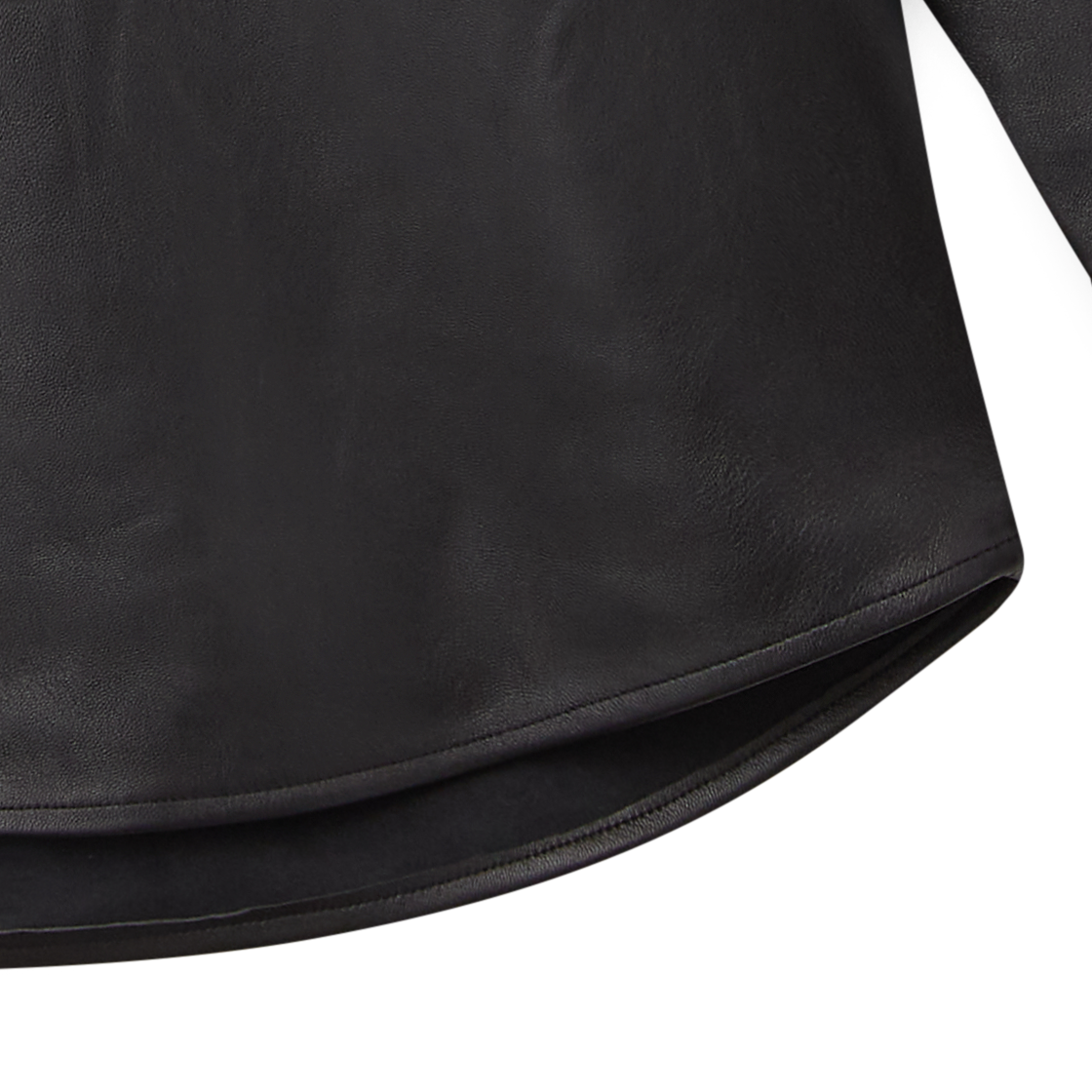 카르 램 레더 셔츠 블랙 - 26FW(Cale Lamb Leather Shirt Black - 26FW) - 6