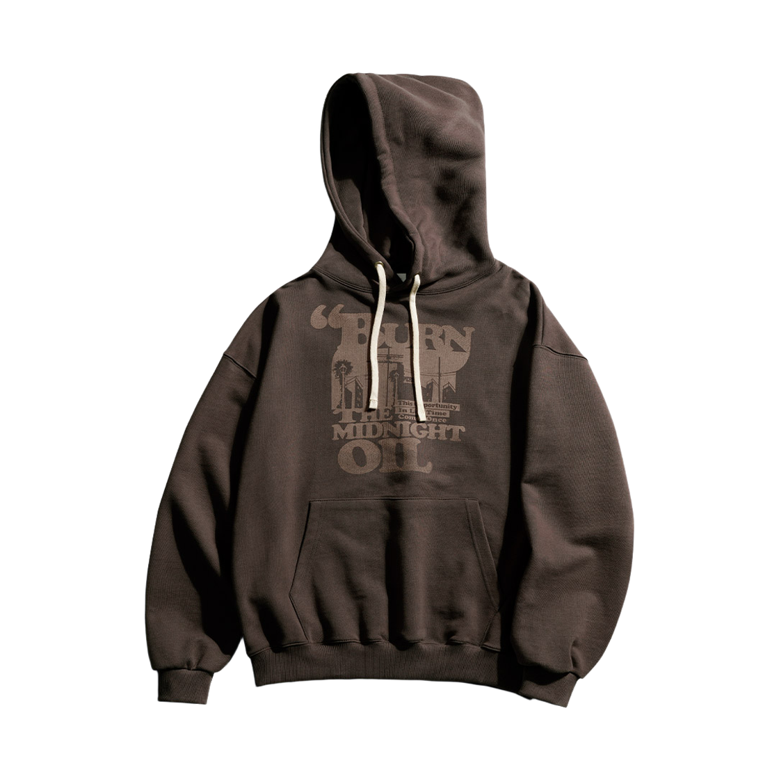 SMHD4609_Brown_29 PERSTEP Midnight Oil Heavy Weight Hoodie Brown SMHD4609