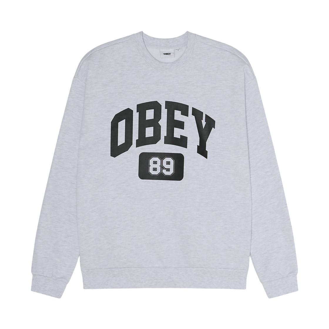 111600105 Obey Academy Crewneck Ash Grey