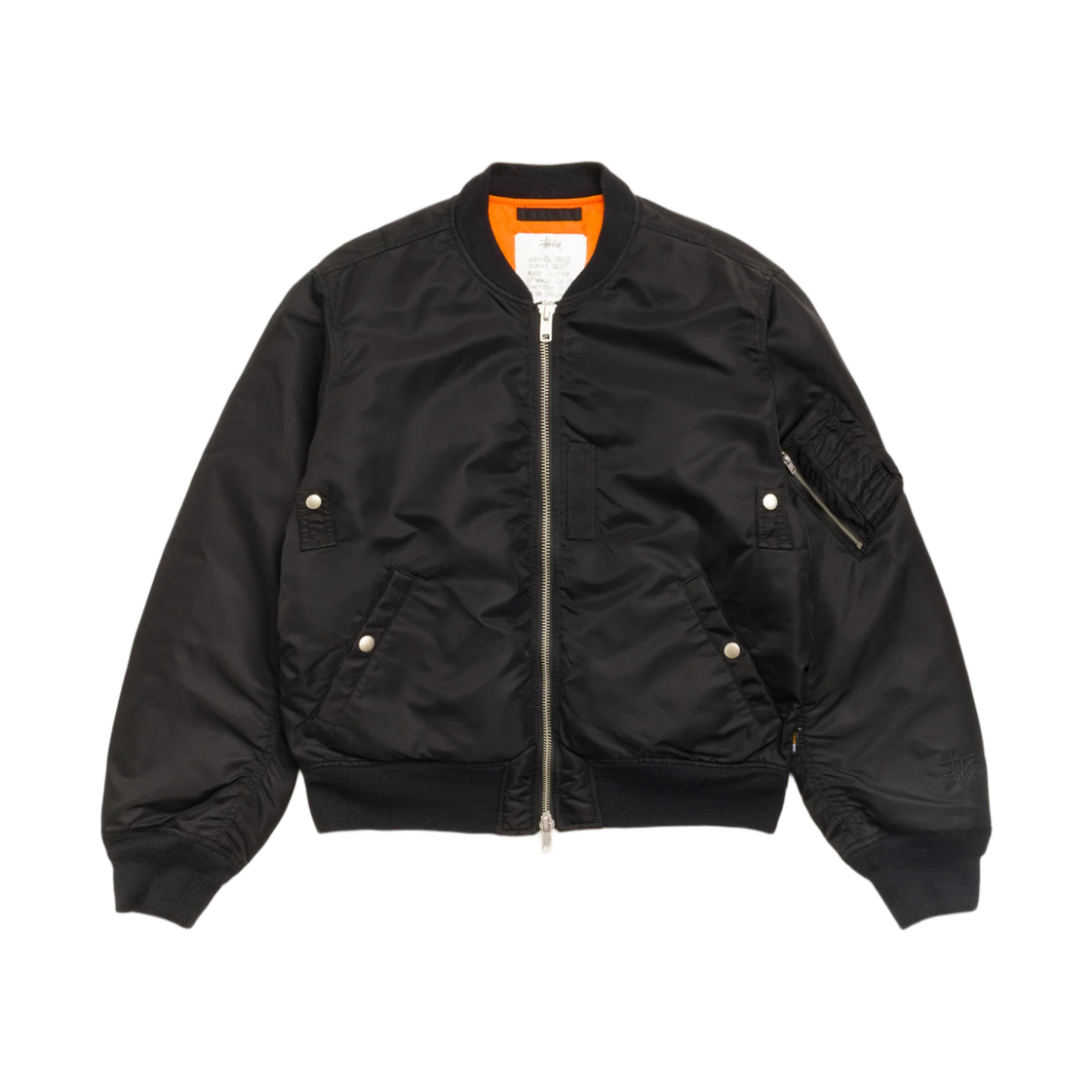 115955 Stussy MA-1 Bomber Jacket Black
