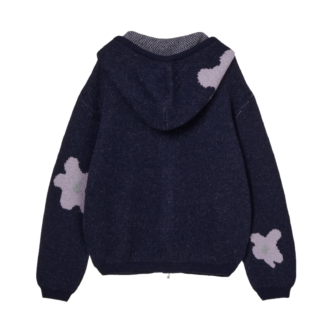 [오프라인 전용] 에이이에이이 우먼 데이지 니트 후디 네이비 - 26FW([오프라인 전용] AEAE Women Daisy Knit Hoodie Navy - 26FW) - 2