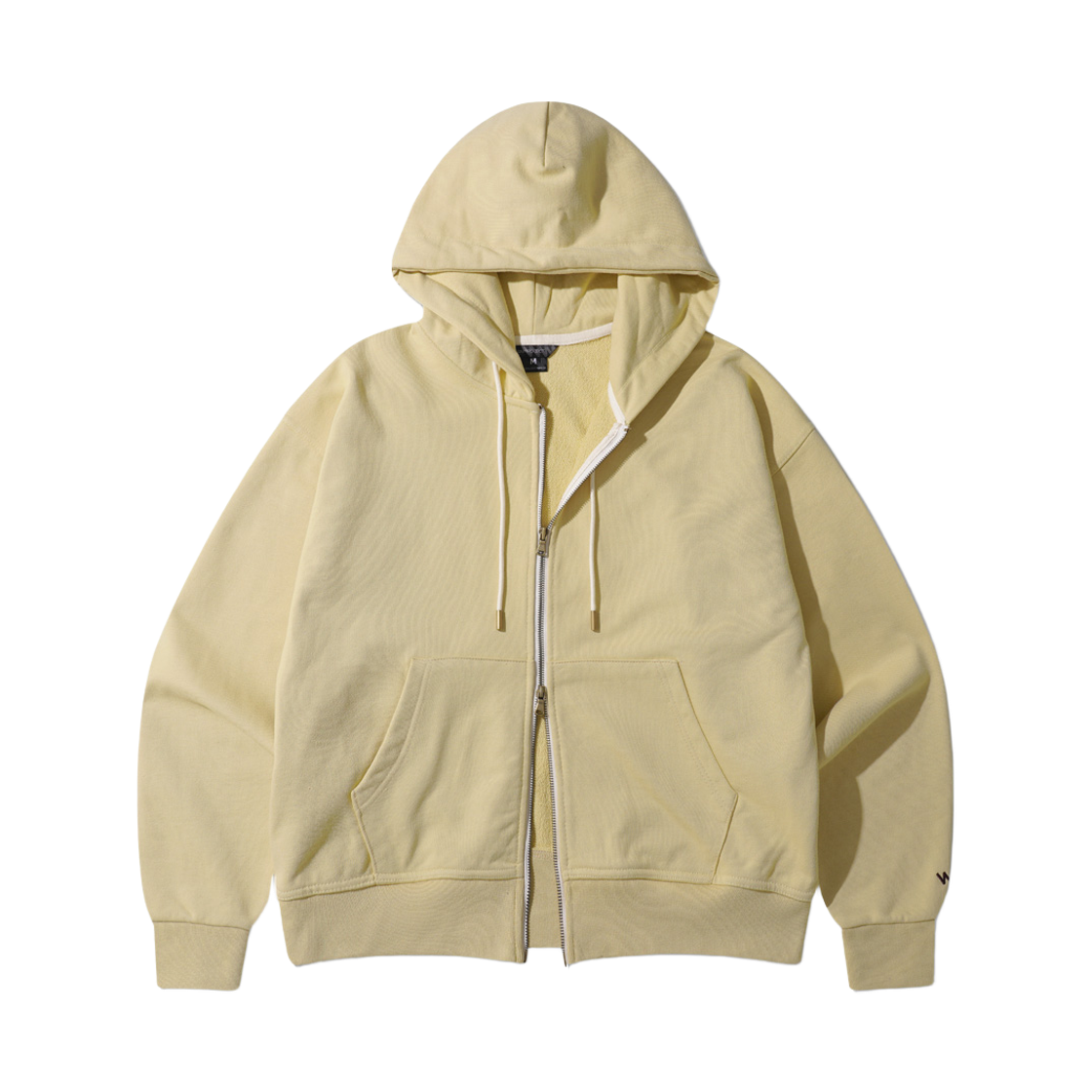 MJHD7781_mossyellow_291 WV PROJECT Easy heavy cotton hoodzipup mossyellow MJHD7781
