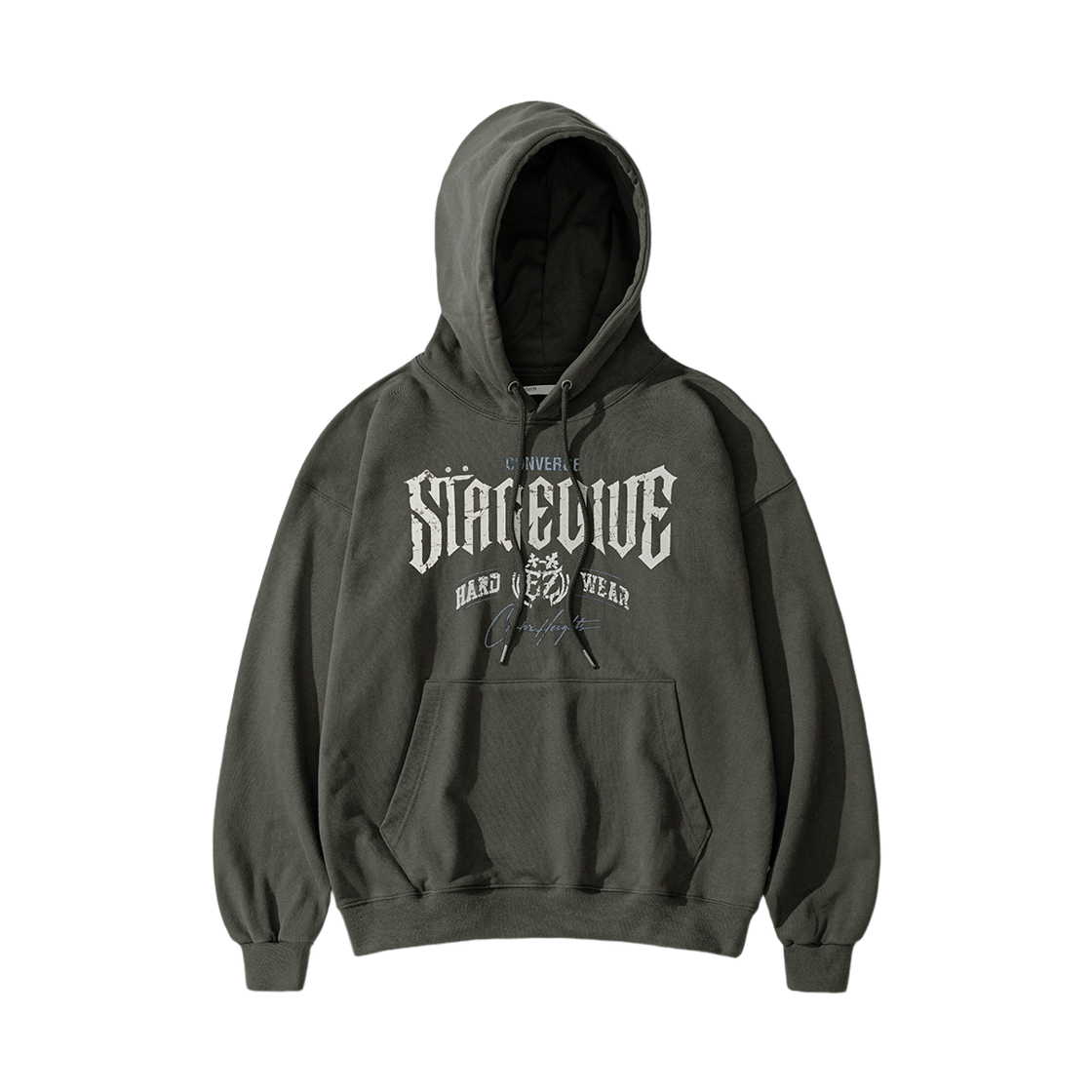 ISHD6965_darkgray_29 EZKATON Drape Heavy Cotton Hoodie Darkgray ISHD6965