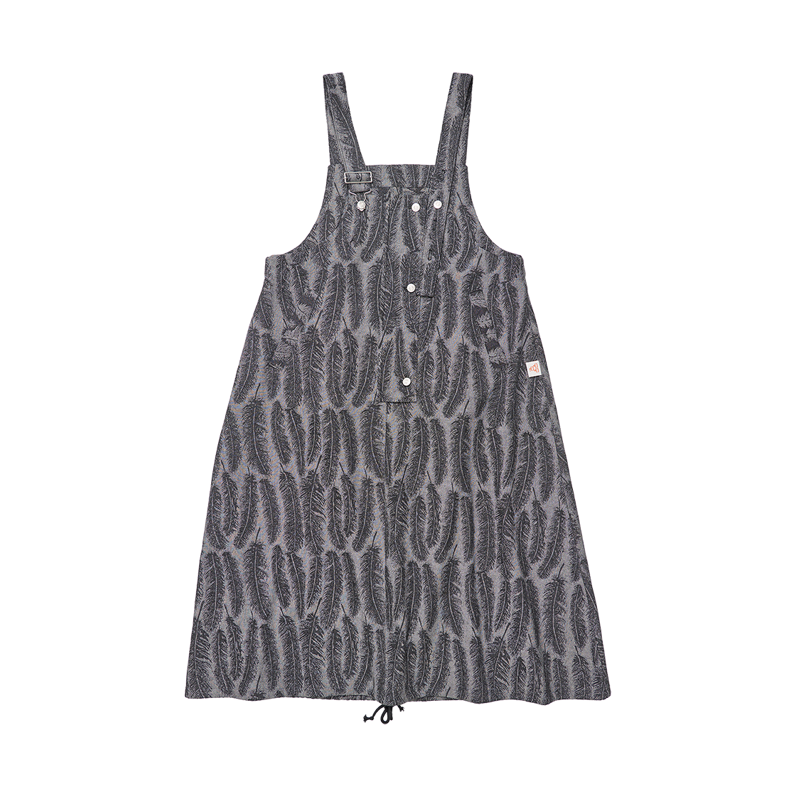 고트 데님 오버올 스커트 블랙((W) GORT Denim Overall Skirt Black)