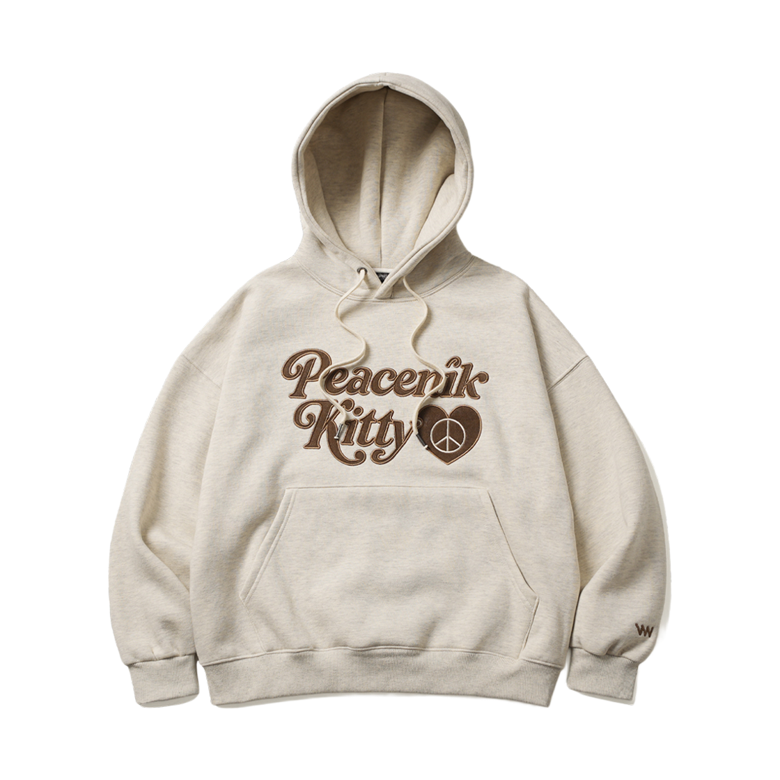 JJHD7819_oatmeal_29 WV PROJECT Peacenikcat Hoodie Oatmeal JJHD7819