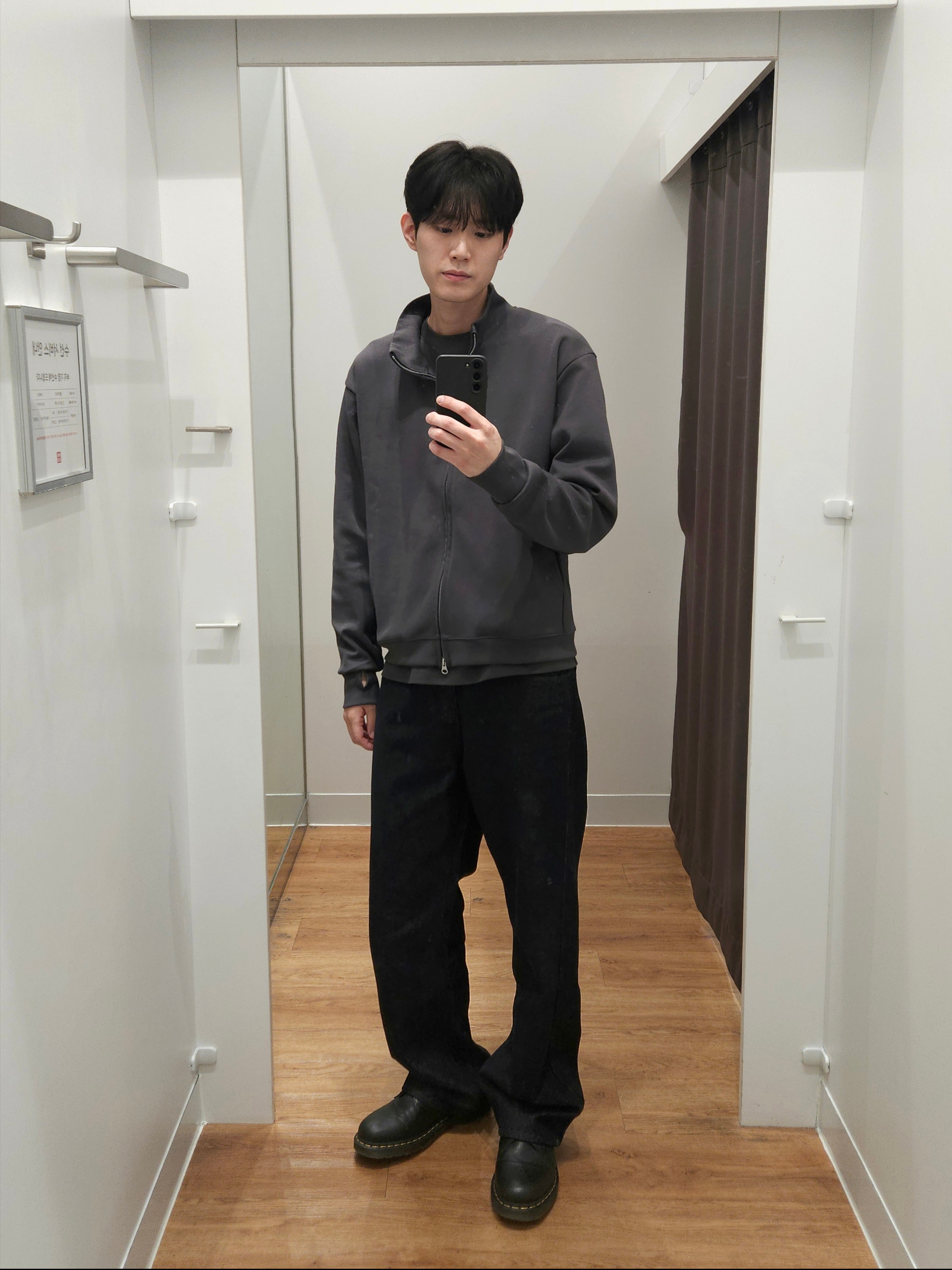 닥터마틴 1461 스무스 블랙, 닥터마틴 1461 나파 블랙 착용 스타일 - 2