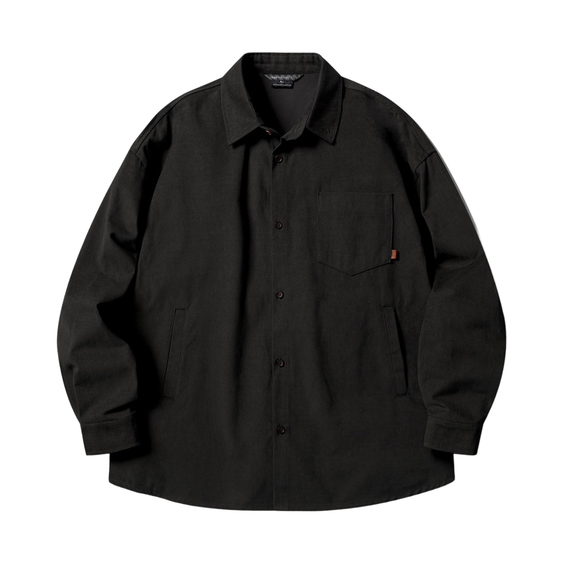 MJLS7774_black_29 WV PROJECT Doup over fit peach cotton shirts black MJLS7774