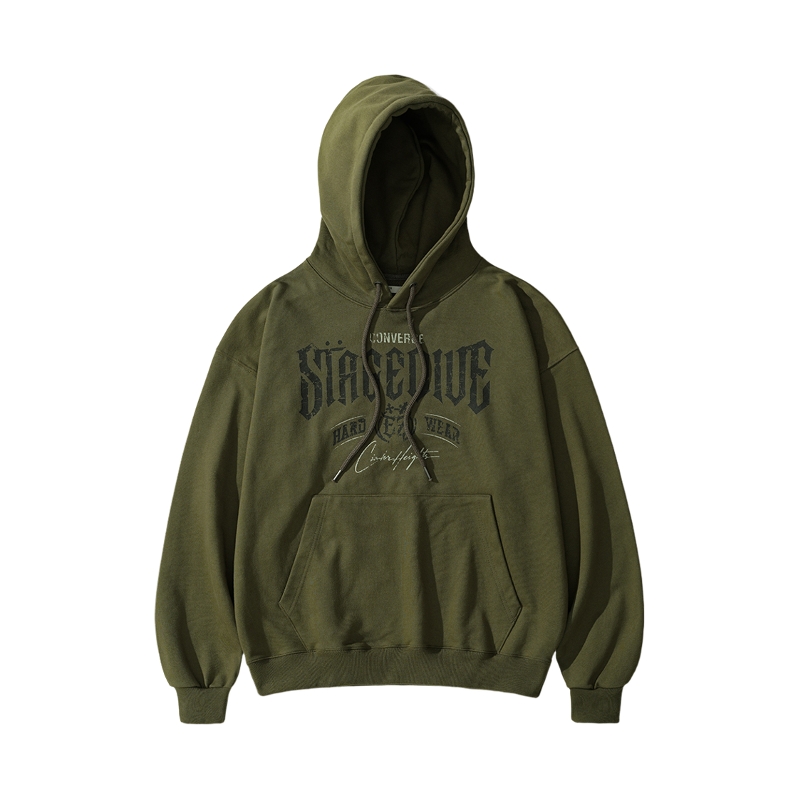 ISHD6965_khaki_29 EZKATON Drape Heavy Cotton Hoodie Khaki ISHD6965