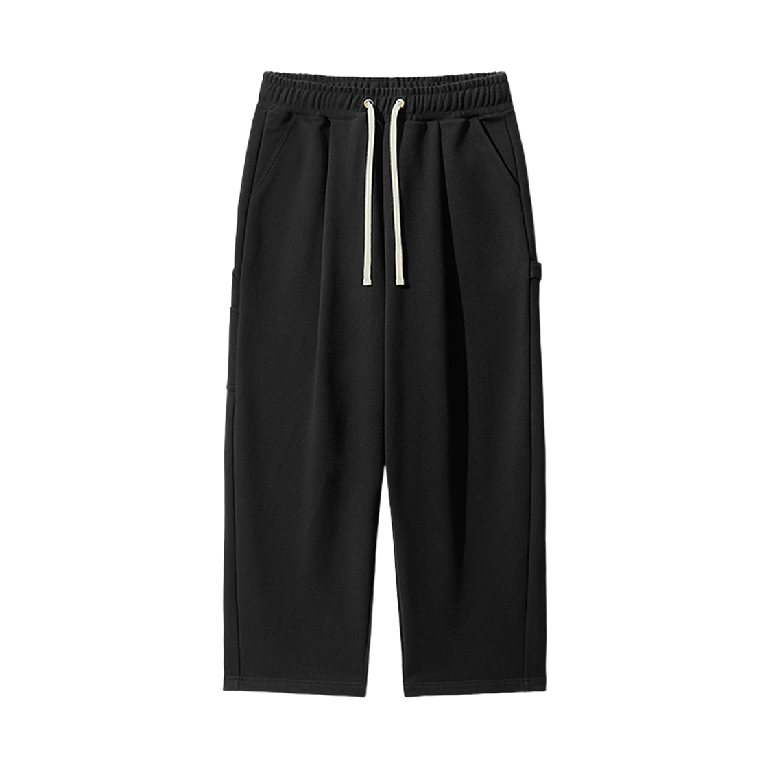 KJLP6962_black_29 EZKATON Loop Carpenter Wide Sweat Pants Black KJLP6962