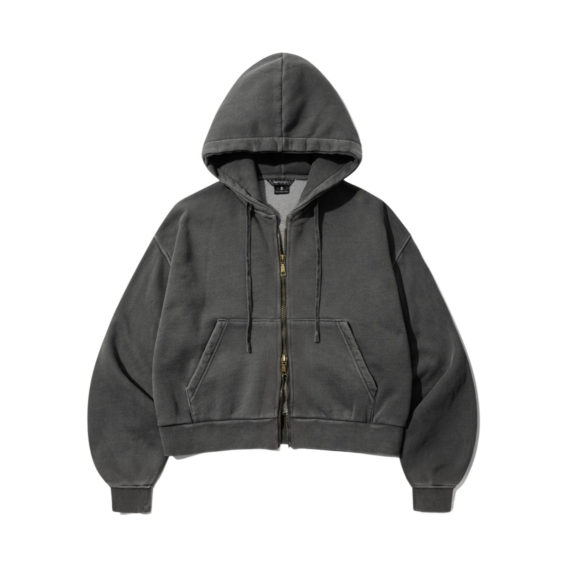 MJHD7736_charcoal_29 WV PROJECT Cheek pigment hood zipup charcoal MJHD7736
